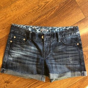 Express jeans shorts